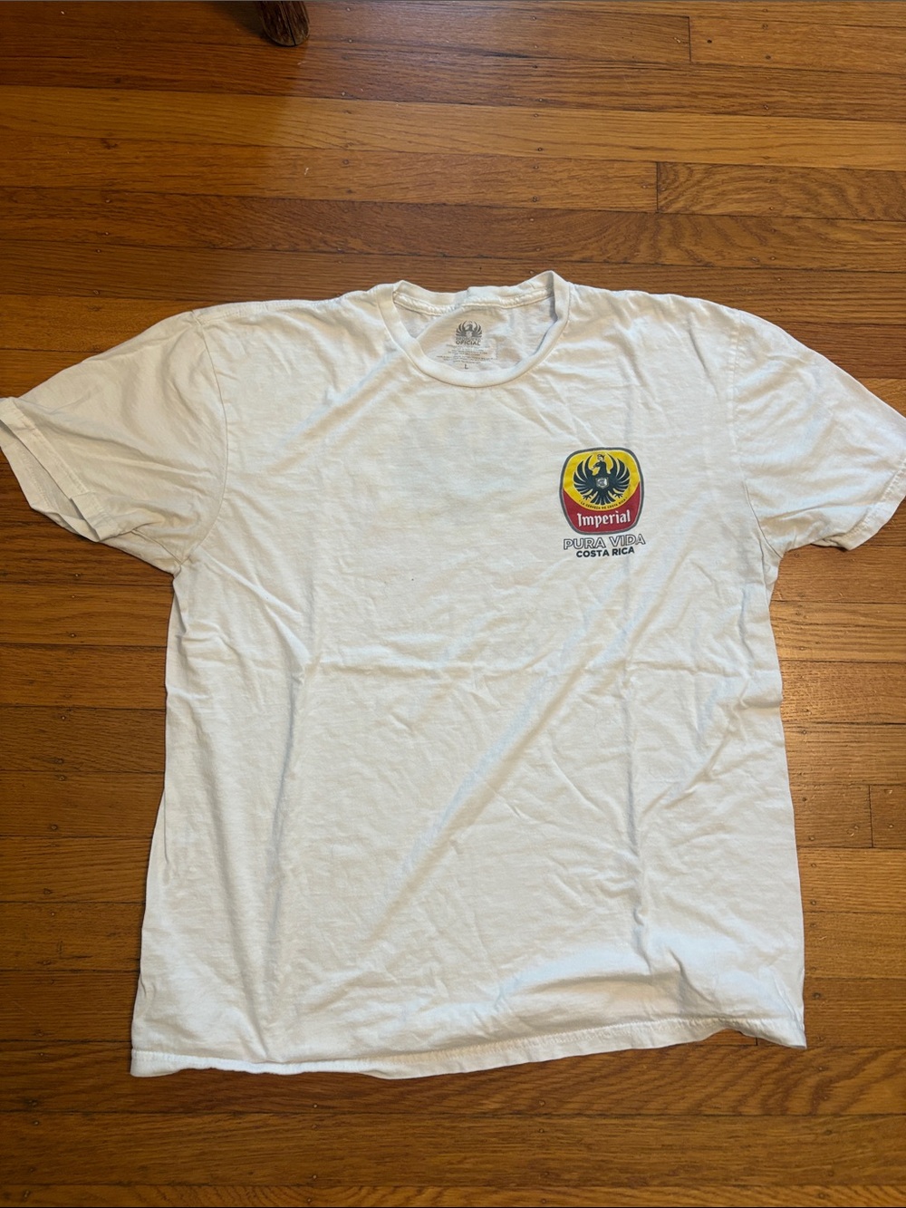Imperial Pura Vida Costa Rica White Short-Sleeve Logo Tee